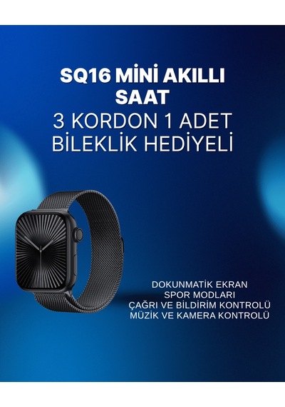 Mini Series 10 Akıllı Saat 3 Kordon + Bileklik , Tüm Telefonlarla Uyumlu -   Lisinya