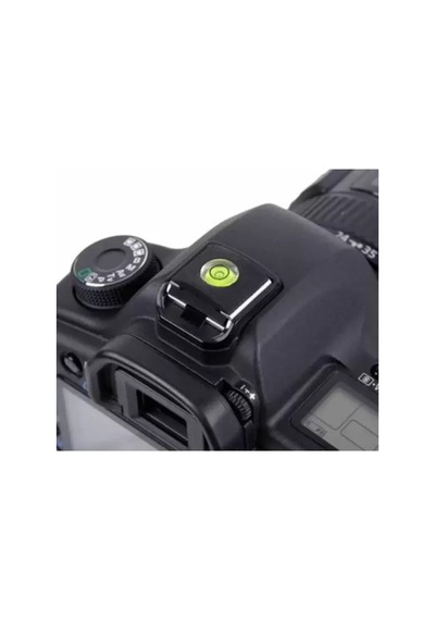 Dslr Ve Slr İçin Su Terazili Hot Shoe Flaş Kızağı Kapağı