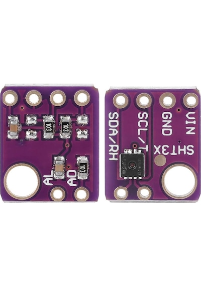Gy-sht31-d Yüksek Hassasiyetli Dijital Sıcaklık Ve Nem Sensörü Modülü I2c Arduino Uyumlu