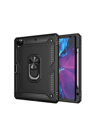 Lexroo Apple Apple iPad Uyumlu Pro 12.9 2020 4.nesil Kılıf Tablet Vega Kılıf - Siyah