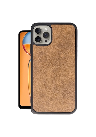 Ankaverse iPhone Uyumlu 14 Pro Kılıf Aras Deri Kapak - Taba