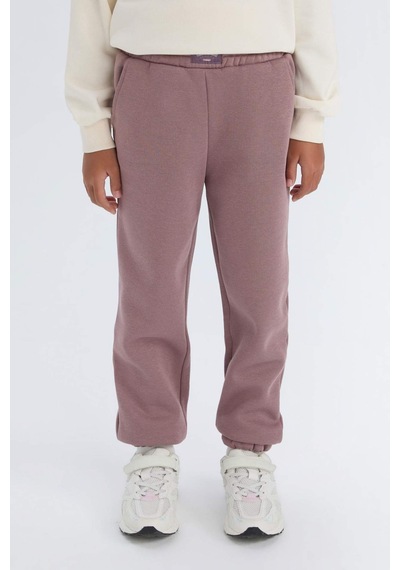 DeFacto Kız Çocuk Standart Fit Beli Paçası Lastikli Cepli Kalın Jogger Eşofman Altı D3845A824WNBR498 Bordo