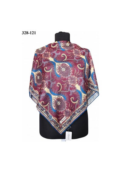 Moonscarfs Moonscarf Soft Pamuk Eşarp Bordo 328-121 Çok Renkli