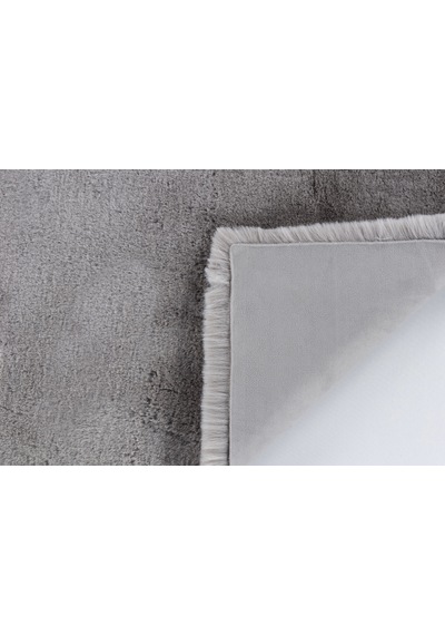 Apex Palma Gri Peluş Post Halı Gri