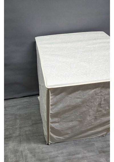 Polyester Kumaş Çamaşır Makinesi Örtüsü Leke Tutmaz, Su Geçirmez Modern Tasarım Bej