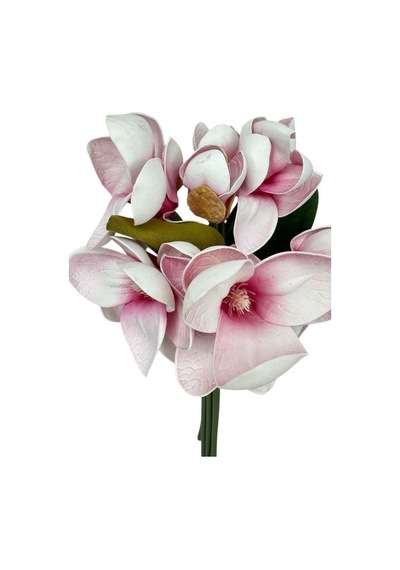 Yapay Çiçek Manolya Letex Eva Magnolia 33cm Pembe Koyu