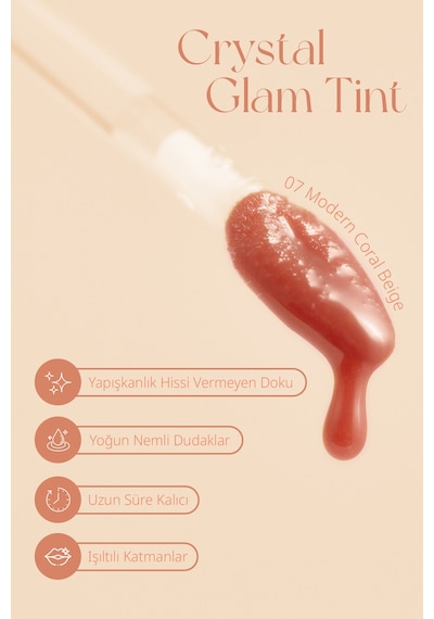 Clio Crystal Glam Tint 07 Modern Coral Beige