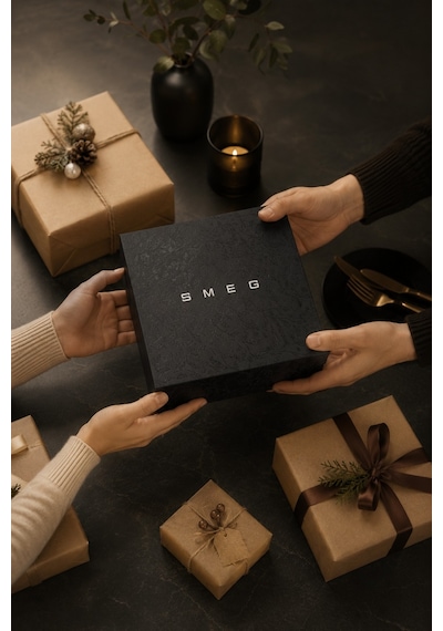 Smeg Creme-pink Termos Gift Box Krem