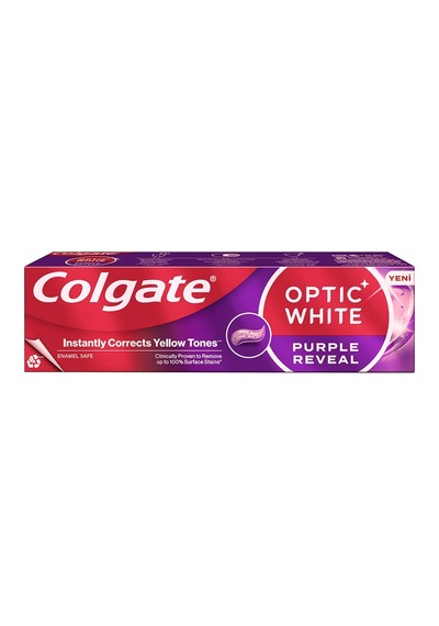 Colgate Optic White Purple Reveal Diş Macunu 75 Ml - Optik Beyazlatma 4'li Avantaj Paketi - 4 A Tarı