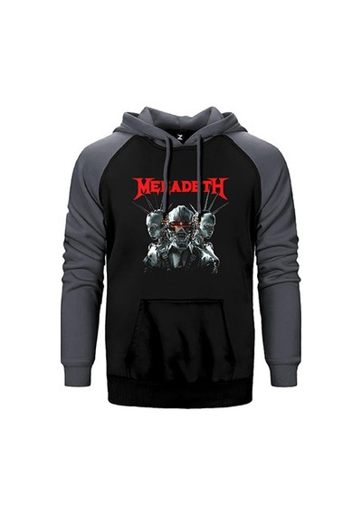 Megadeth Robot Sarı Renk Reglan Kol Sweatshirt / Hoodie