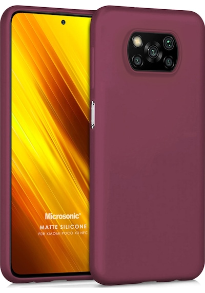 Microsonic Matte Silicone Xiaomi Poco X3 NFC Kılıf