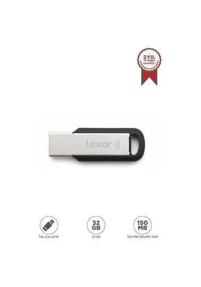 Ofis Dosya Saklama Veri Aktarımı Lexar Metal Usb 3.2 Gen1 Flash Bellek 150 Mb/s 32 Gb M400