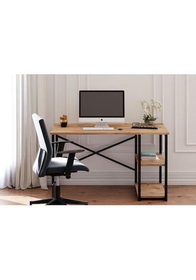Ceramical Msr Raflı Ofis Bilgisayar Çalışma Masası Atlantik Çam 60 x 120 x 72 CM Ceramical Msr Raflı Ofis Bilgisayar Çalışma Masası Atlantik Çam 60 x 120 x 72 CM