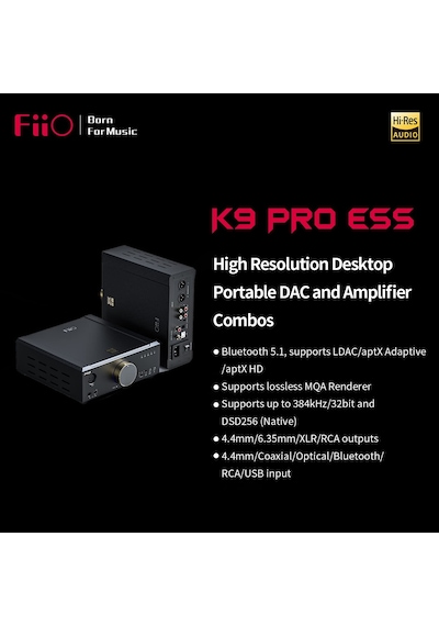 FiiO K9 Pro ESS Amplifier High Resolution Desktop DAC