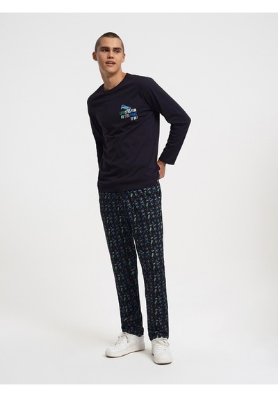 Regular Fit Erkek Pijama Siyah