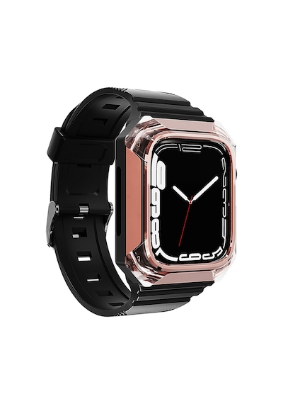 Kilifone -  Apple Uyumlu  Watch  42mm - Kordon Sert Pc Kasa Koruyuculu Silikon Kordon Krd-88