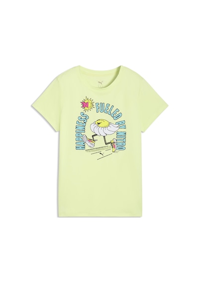 Puma Run Nitro Graphic Kadın Yeşil Koşu T-shirt 52844338