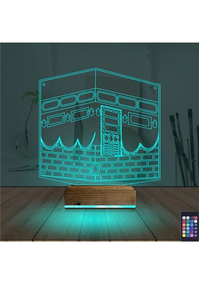Luvivia Kabe 3d Lamba - Masa Gece Lambası Şeffaf