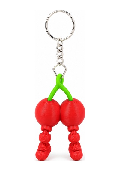 3d Marketi Kiraz Figür Anahtarlık Charm 2'li Set