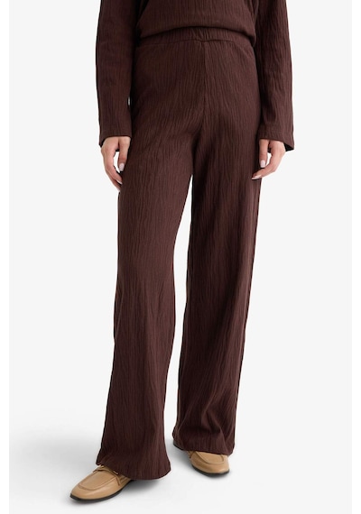Defacto Wide Leg Geniş Bol Paça Pantolon F6368ax25aubn328 Kahve