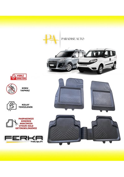 Fiat Doblo 2010-2019 Uyarlanabilir Universal Havuzlu Paspas