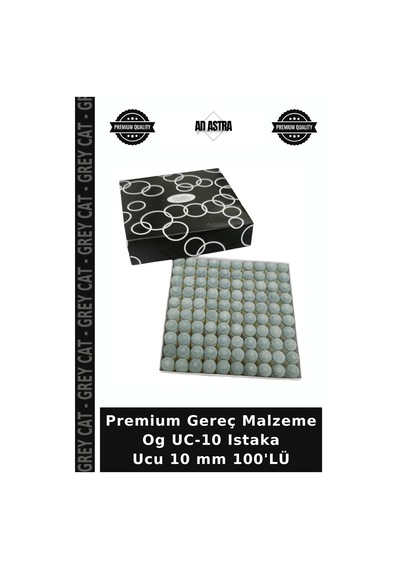 Premium Gereç Malzeme Og Uc-10 Istaka Ucu 10 Mm 100'lü