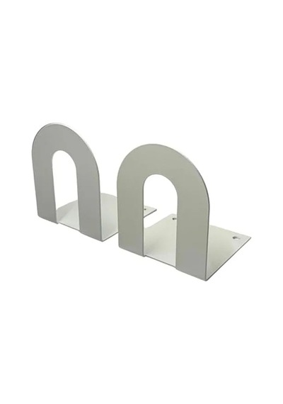 2'li Metal Kitap Desteği, Beyaz Dekoratif Aksesuar