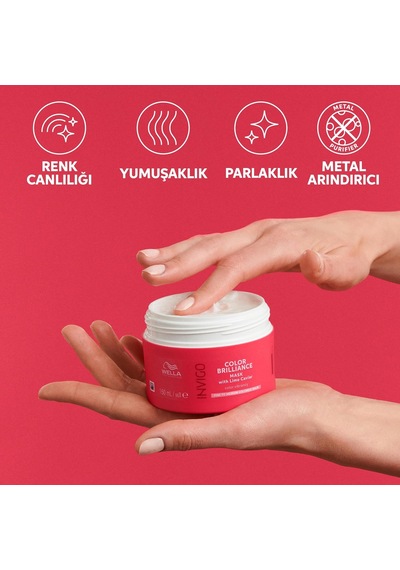 Lexroo Invigo Color Brilliance Maske 150 Ml - Kalın Telli Saçlar İçin Renk Koruması
