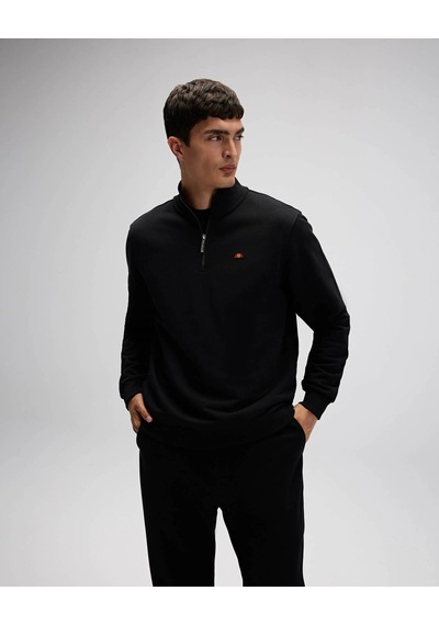 Ellesse Yarım Fermuarlı Siyah Erkek Sweatshirt Em580 Siyah