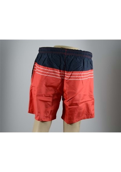 Kinetix Sn344 Caro Swım Short Erkek Deniz Şortu - Lacivert-Kırmız