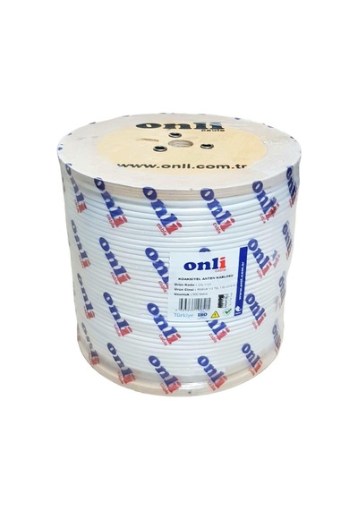 Onli Rg6u6 112 Tel 1.02 Ccs/al Anten Kablosu 500mt / Beyaz