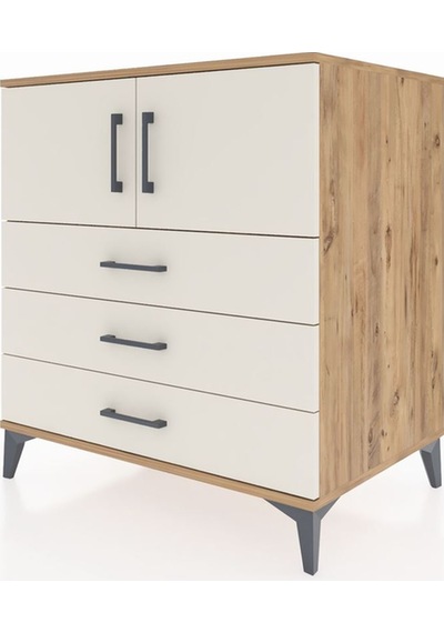 Kronos Şifonyer 2 Raflı 3 Çekmeceli 2 Kapaklı 88x59x96 Çam-ay... Çam Kronos Şifonyer 2 Raflı 3 Çekmeceli 2 Kapaklı 88x59x96 Çam-ay... Çam