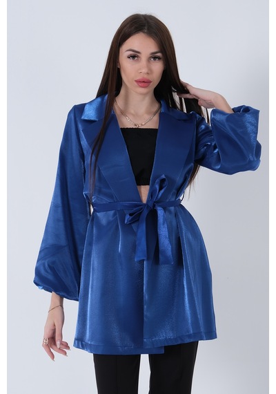 Feminist Saks Kolları Volanlı Monoray Saten Ceket 31050689.26 Saks