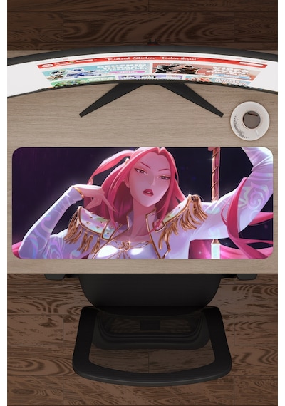 Kpop Demon Hunters Kaymaz Dikişli Kauçuk Oyuncu Mousepad V5 - 70x30 Xl Gaming Mouse Pad Fare Altlığı