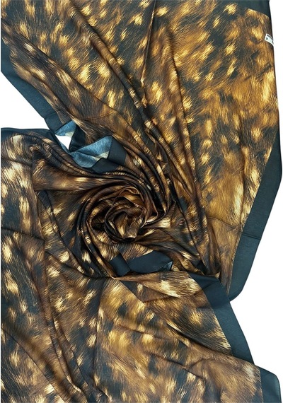 Mim Eşarp Enba Bambi Şal 75x190 Cm Siyah - Gold