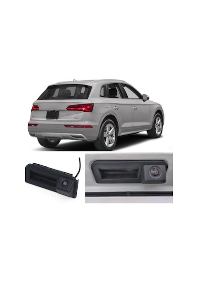 Audi Q5 2017-Bagaj Açmalı Tutamak Kamerası Plakalık Ntsc-Pall