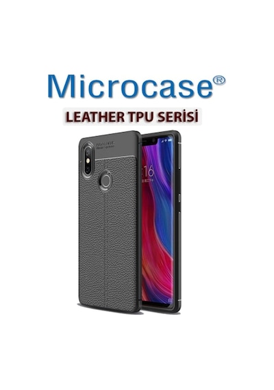 Microcase Xiaomi Mi 8 Leather Tpu Silikon Kilif + Tempered Cam 272912456 - Seçenek / Cam Koruma-Cam Istemiyorum