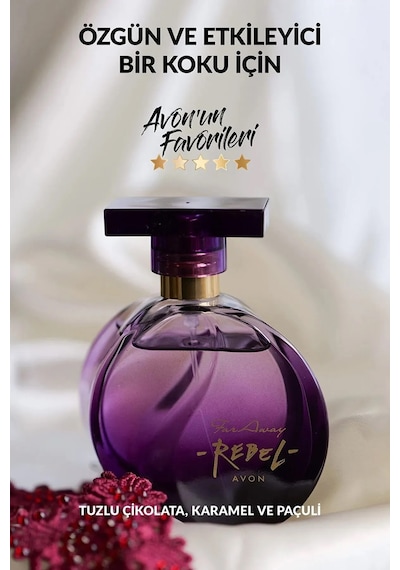 Avon Far Away Rebel Kadın Parfüm Edp 50 Ml. Eski Şişe Fresh