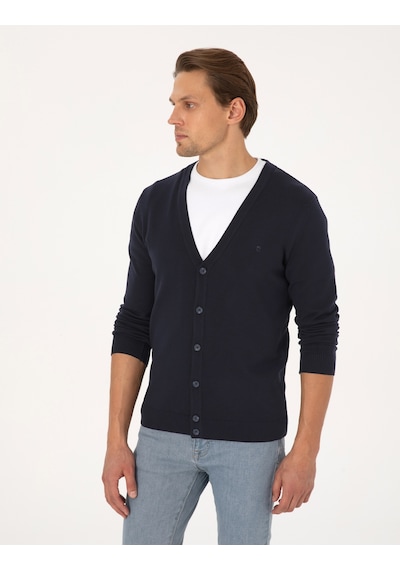 Pierre Cardin Erkek Hırka Triko 50317330-vr033 Lacivert