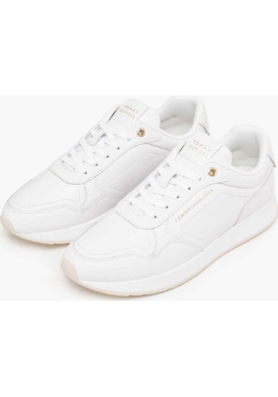 Tommy Hilfiger Kadın Marka Logolu Günlük Kullanıma Uygun Beyaz Sneaker Fw0fw09411 Ybs