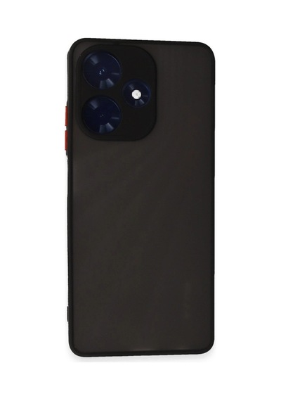 Herşeytrend İnfinix Hot 30 4g Kılıf Montreal Silikon Kapak - Siyah Çok Renkli Diğer