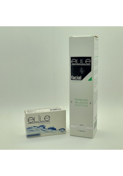 Elile Yüz Temizleme Kremi 200 ML + Yağlı Ciltler İçin Temizleyici Sabun 100 G