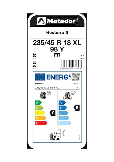 Matador 235/45R18 98Y XL FR Hectorra 5 Yaz Lastiği 2023