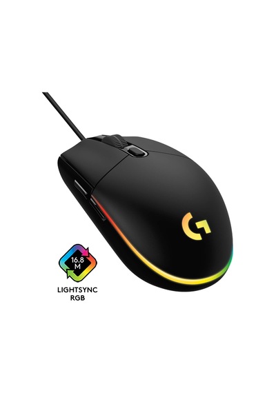 G102 Kablolu Oyuncu Mouse, Lıghtsync Rgb Aydınlatma, 8.000 Dpı, 6 Programlanabilir Tuş, Siyah