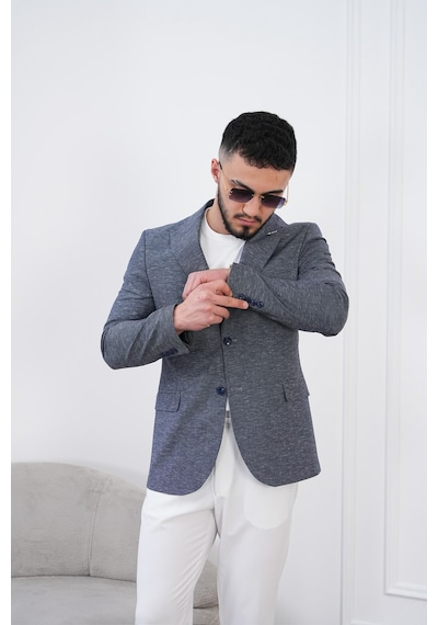 Dupont Classics Dupont Keten Slim Fit 6 Drop Sivri Yaka Çift Yırtmaçlı Erkek Blazer Ceket Koyu Lacivert Dupont Classics Dupont Keten Slim Fit 6 Drop Sivri Yaka Çift Yırtmaçlı Erkek Blazer Ceket Koyu Lacivert