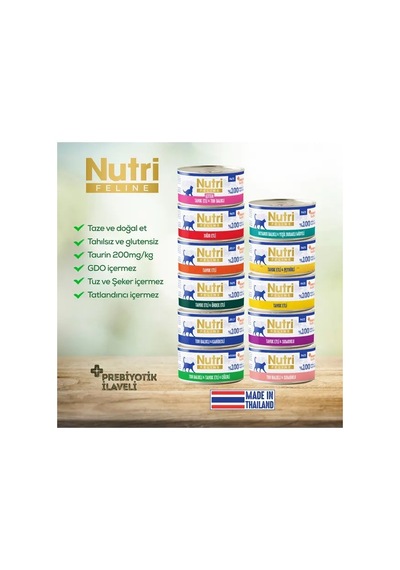 Nutri Feline Karışık Set Kedi Konservesi 70gr 12 Adet