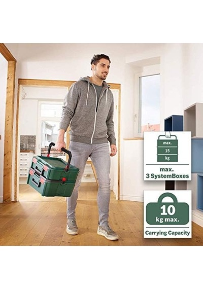 Home And Garden Alet Kutusu Elektrikli Aletler İçin, Systembox M Beden, Aksesuar Kutusu İle Uyumlu, Küçük Ve Orta, Bandrollü