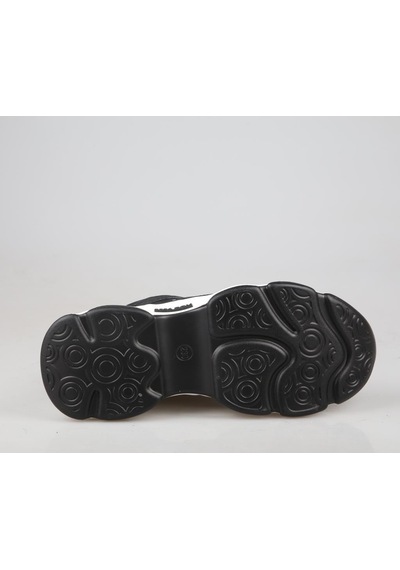 Guja 24k302 Dolgu Topuk Siyah Kadın Sneakers Siyah