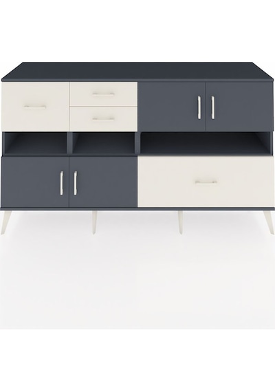 Hyperion Konsol 5 Raflı 4 Çekmeceli 4 Kapaklı 176x44x99 Antrasit- Antrasit-antrasit/aytaşı Hyperion Konsol 5 Raflı 4 Çekmeceli 4 Kapaklı 176x44x99 Antrasit- Antrasit-antrasit/aytaşı