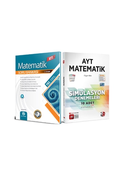 Bilgi Sarmal Ayt Matematik Soru Bankası Ve 3d Ayt Deneme Seti 2 Kitap